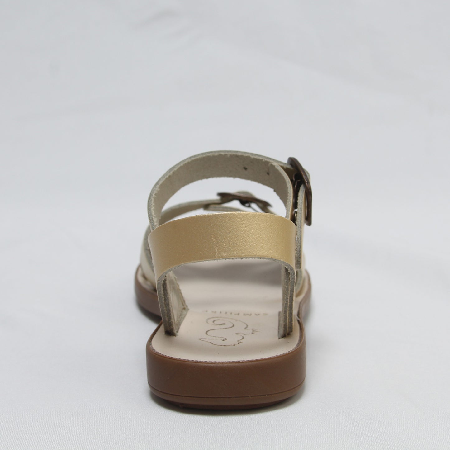 Marella Water Safe Gold Leather Sandal