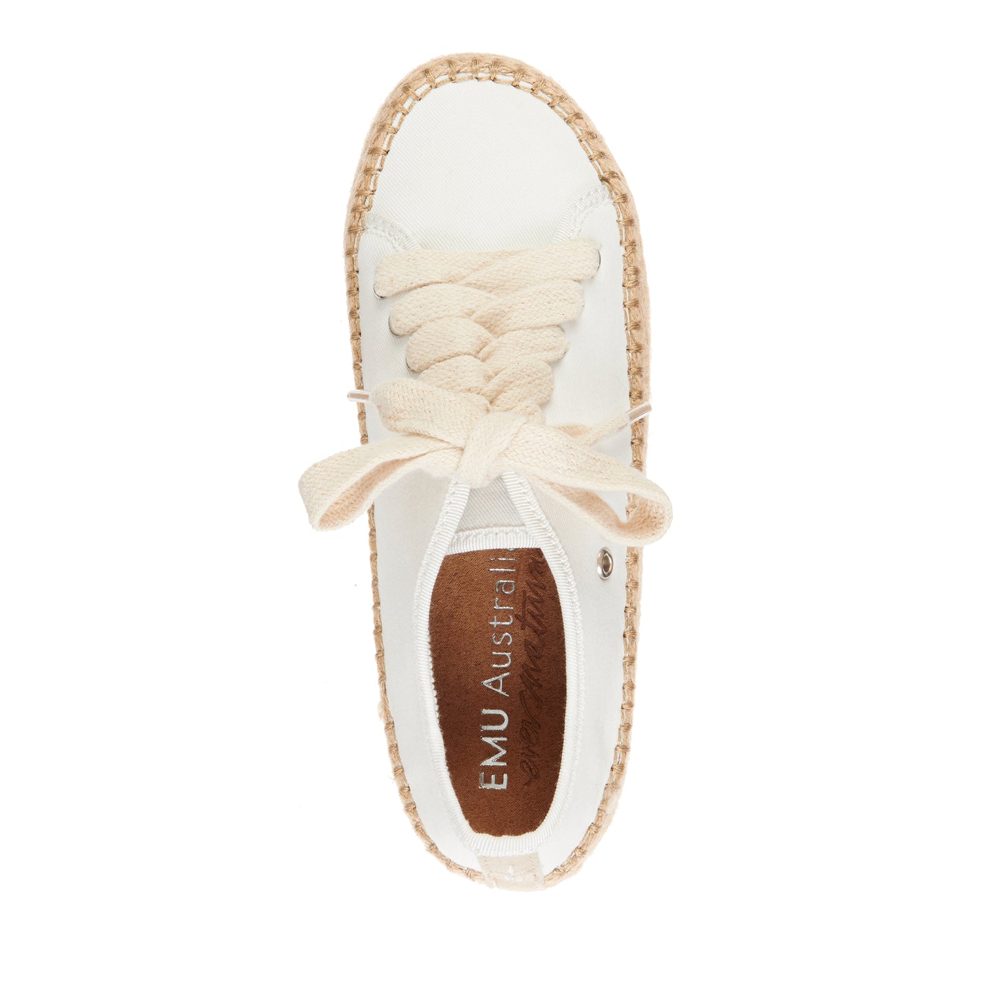 Agonis Teen Espardrille in Coconut White