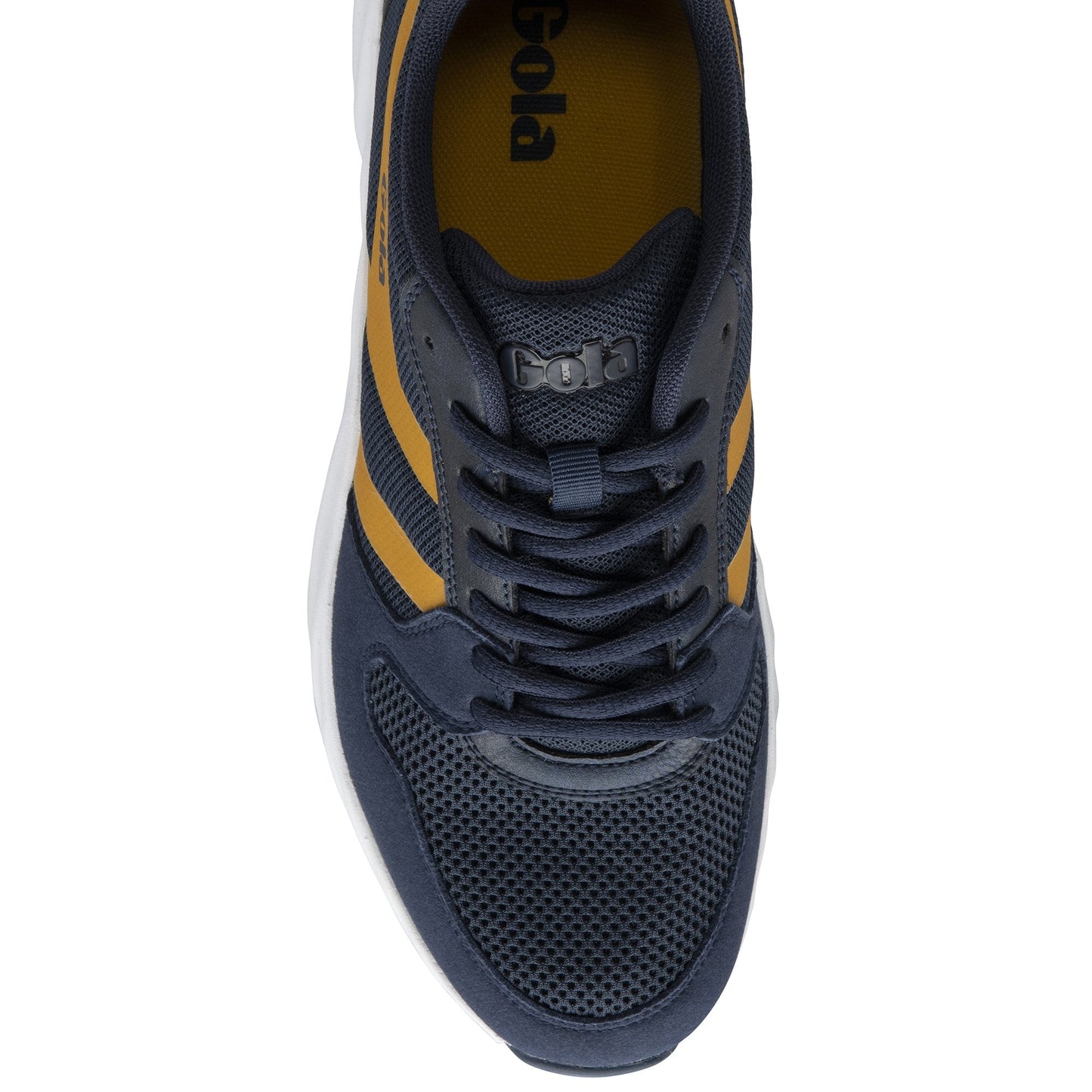 Lansen Lace-up Trainer in Navy/Deep Sun