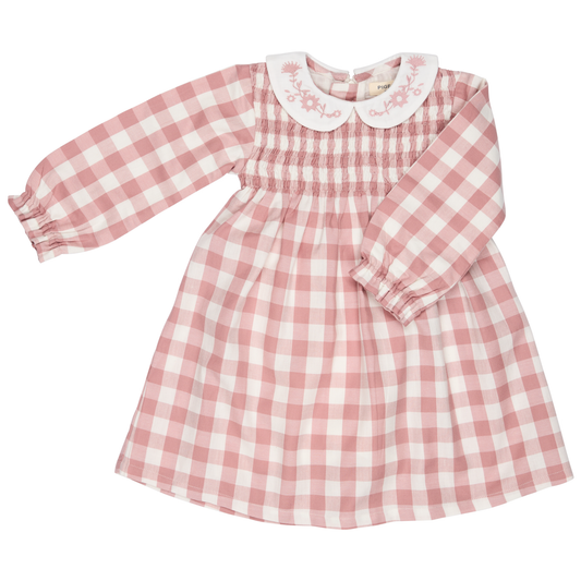 Gingham Dress, pink