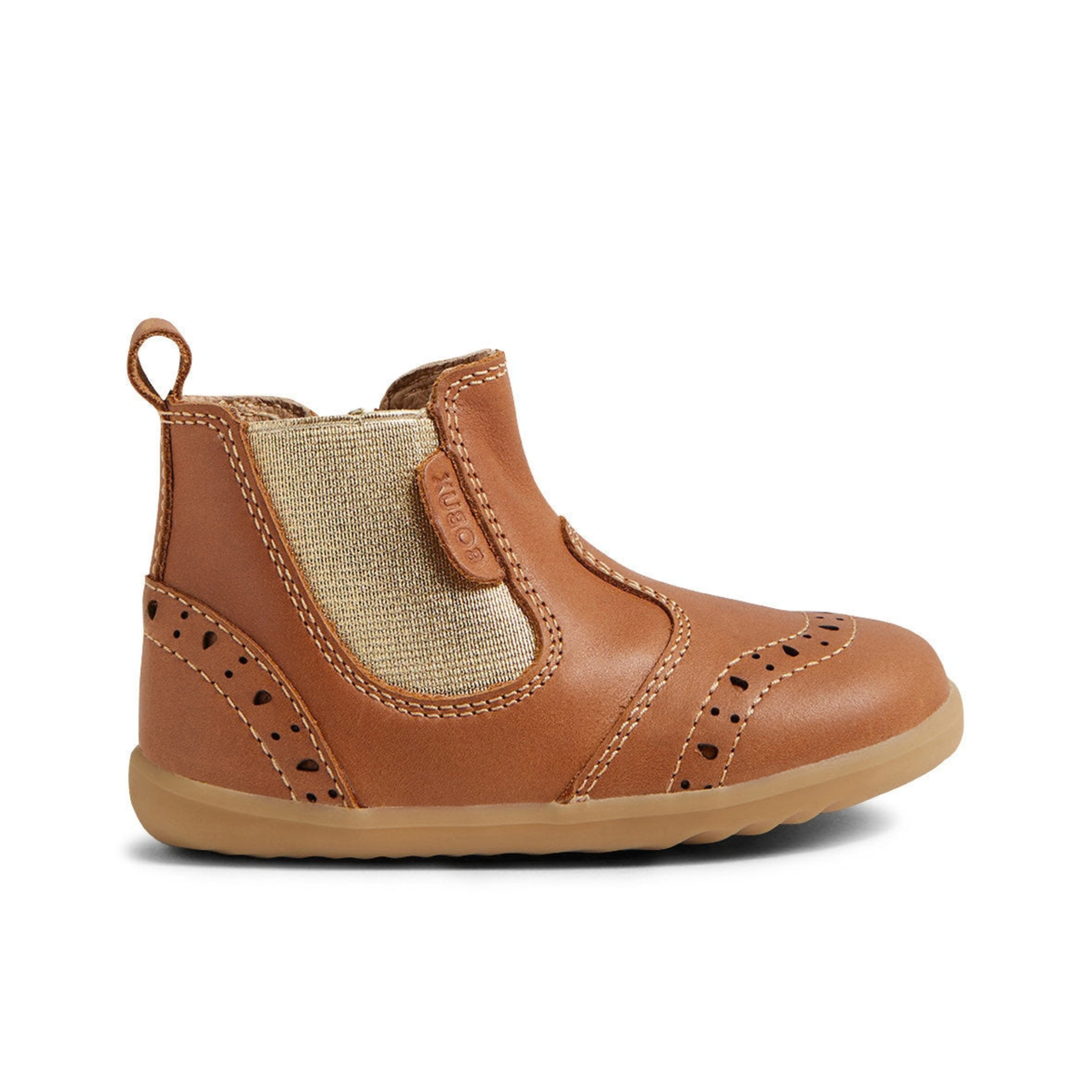 SU Billie Caramel Leather Brogued Jodhpur Boot