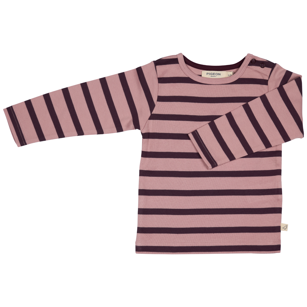 Long Sleeve T-Shirt Breton Stripe Fig
