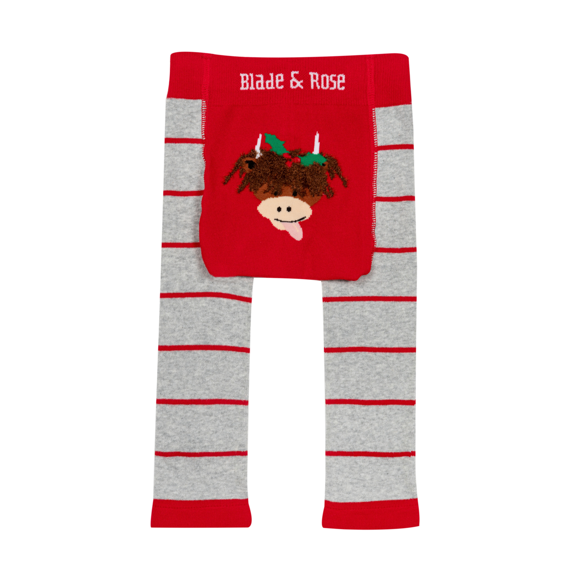Christmas Highland Cow Leggings