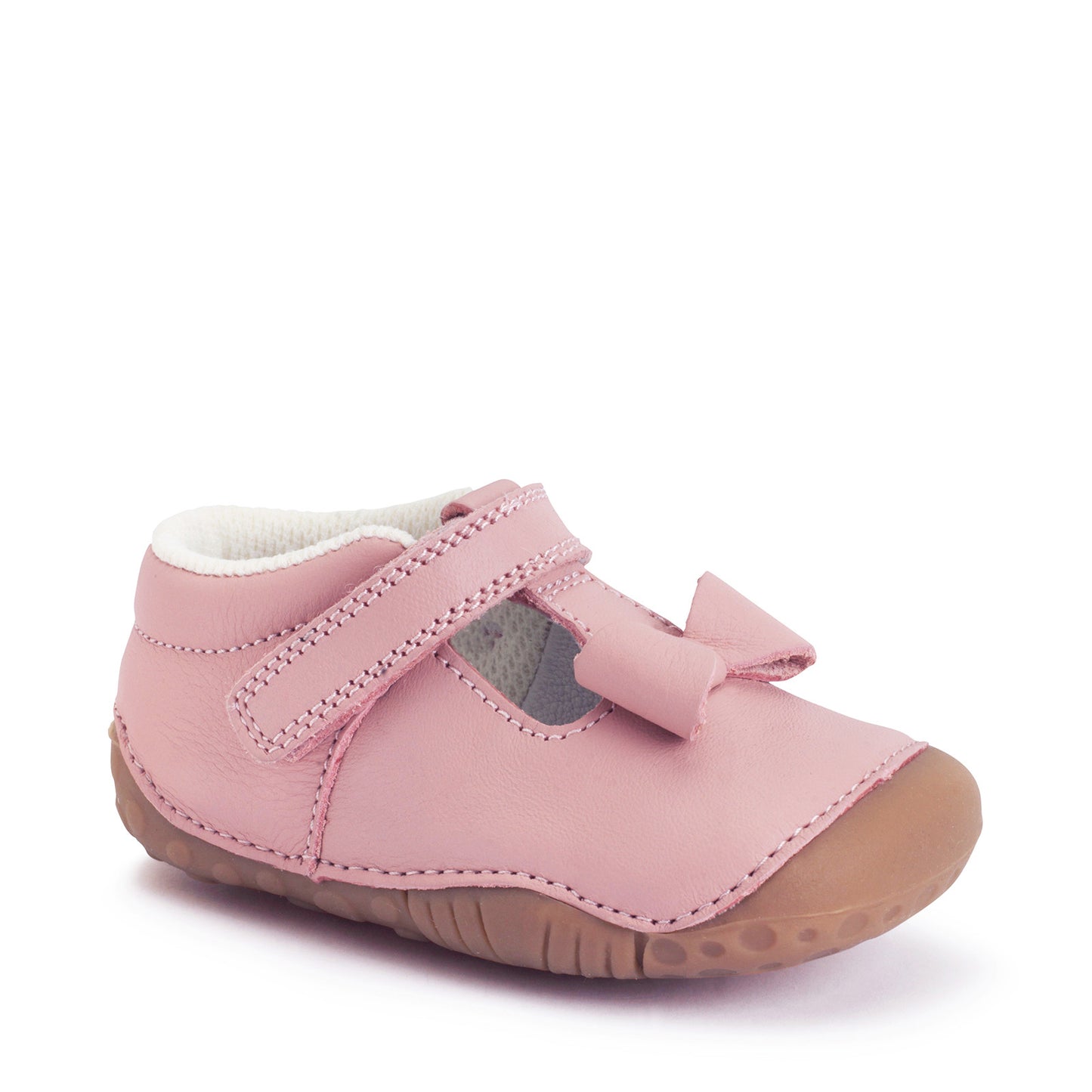 Wiggle Dusky Pink Leather Pre-walker