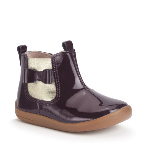 Wonderland Burgundy Patent Leather Jodhpur Boot