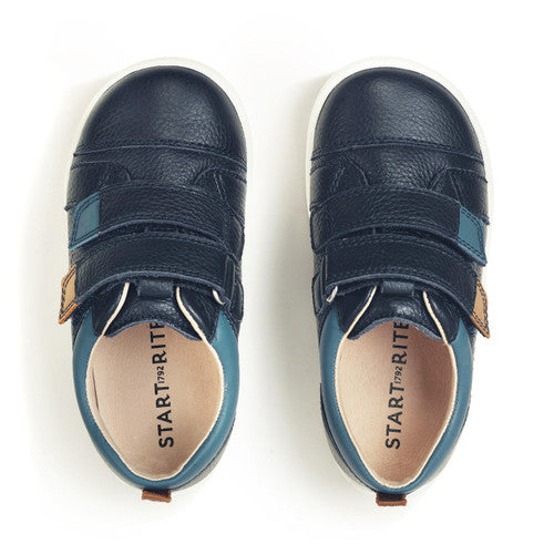 Playhouse Navy Leather First Shoe