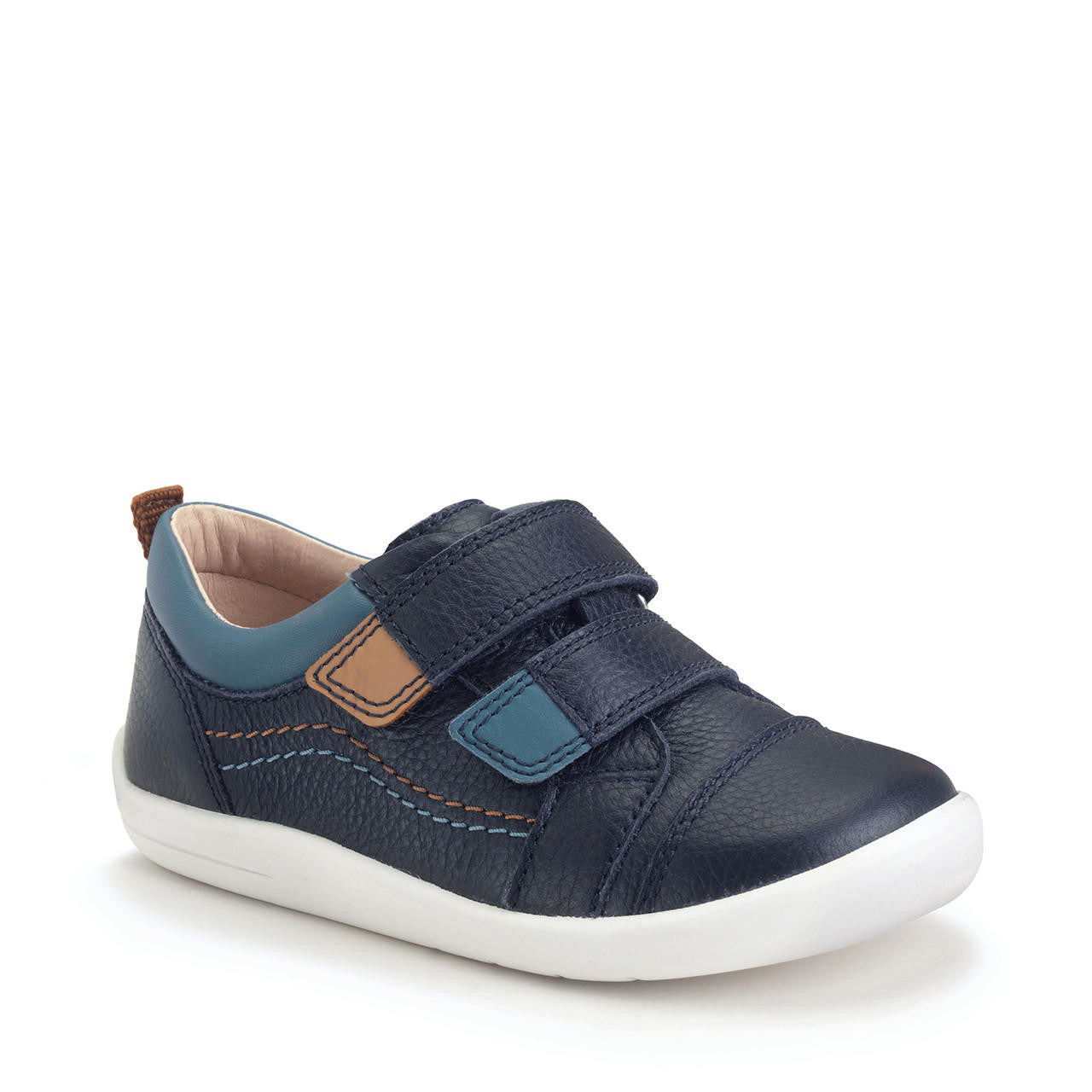 Playhouse Navy Leather First Shoe