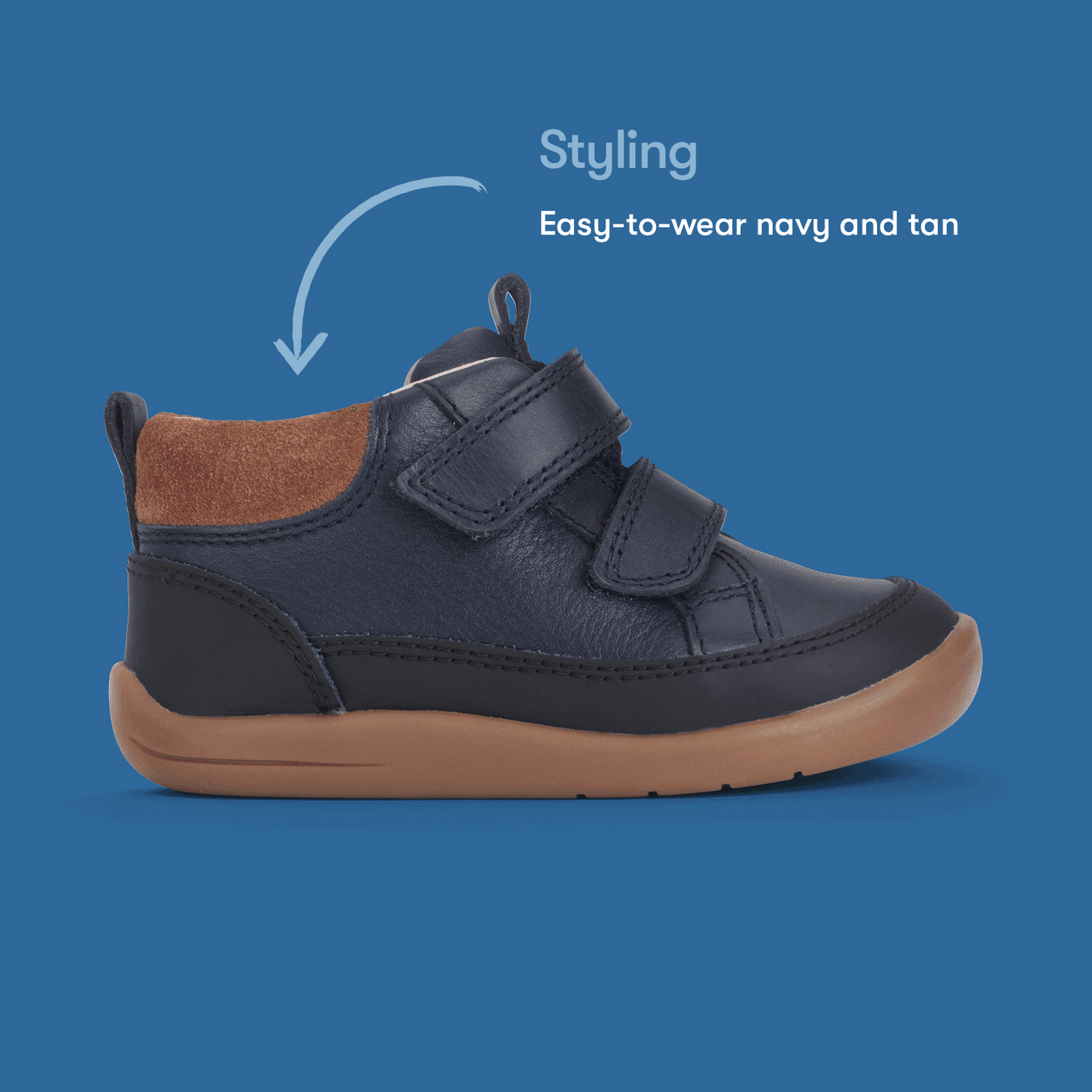 Rove Navy Leather First Boot