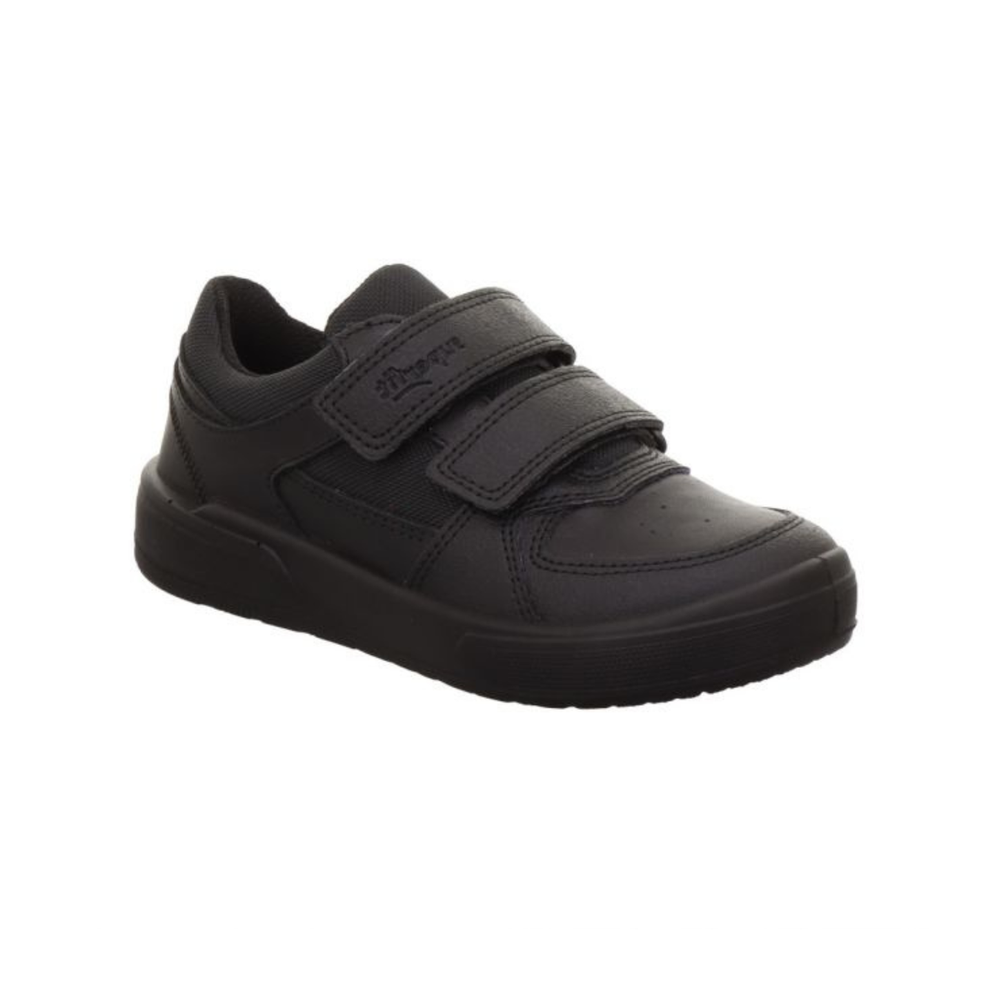 Maverick Black Leather Boys School Shoe