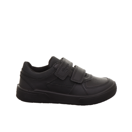 Maverick Black Leather Boys School Shoe