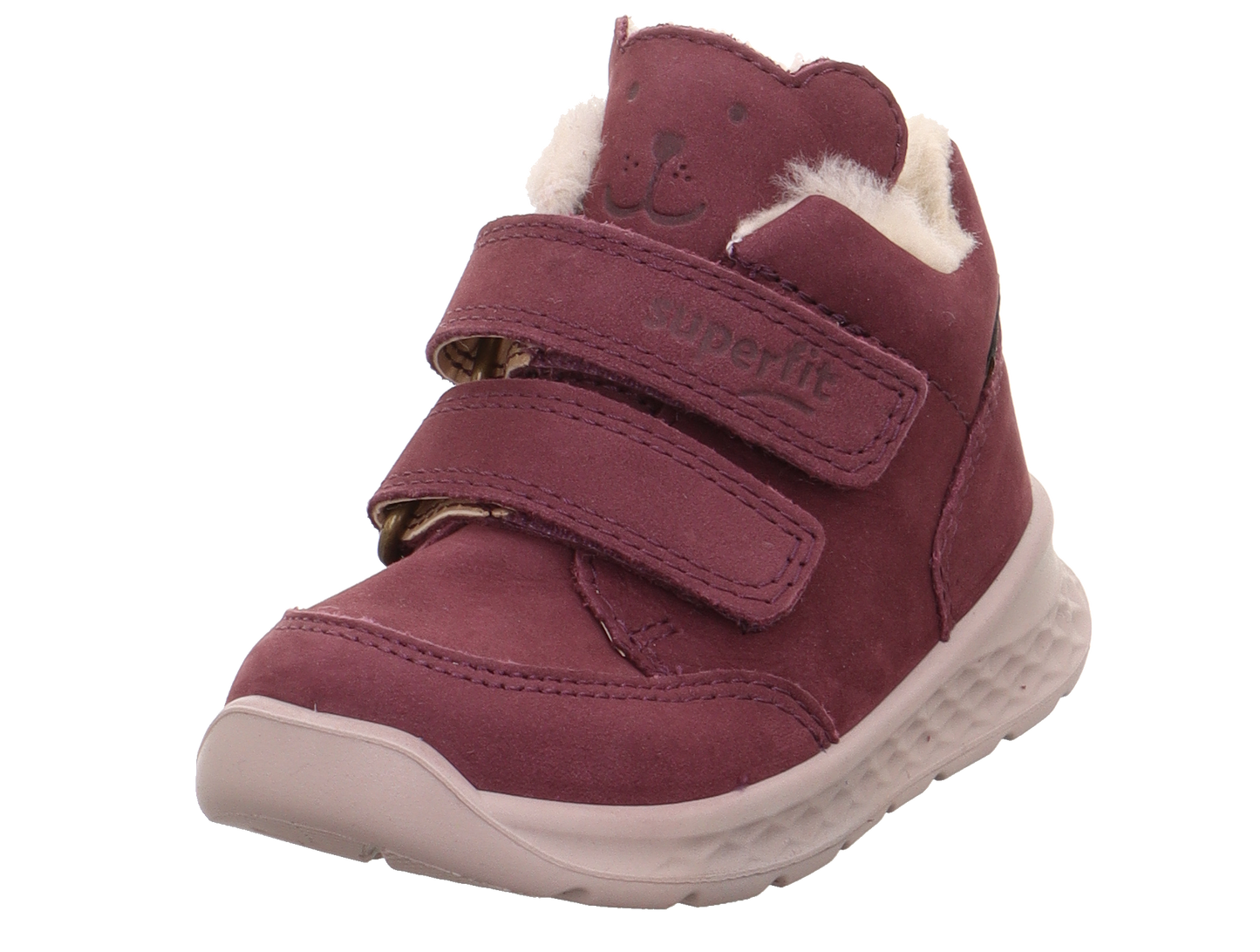 Breeze Burgundy Bear Waterproof Warm Lined Nubuk Winter Boot