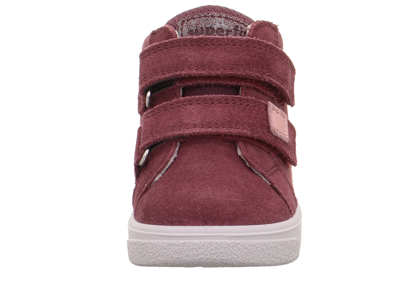 Supies 4S Burgundy Pink Heart Suede Boot