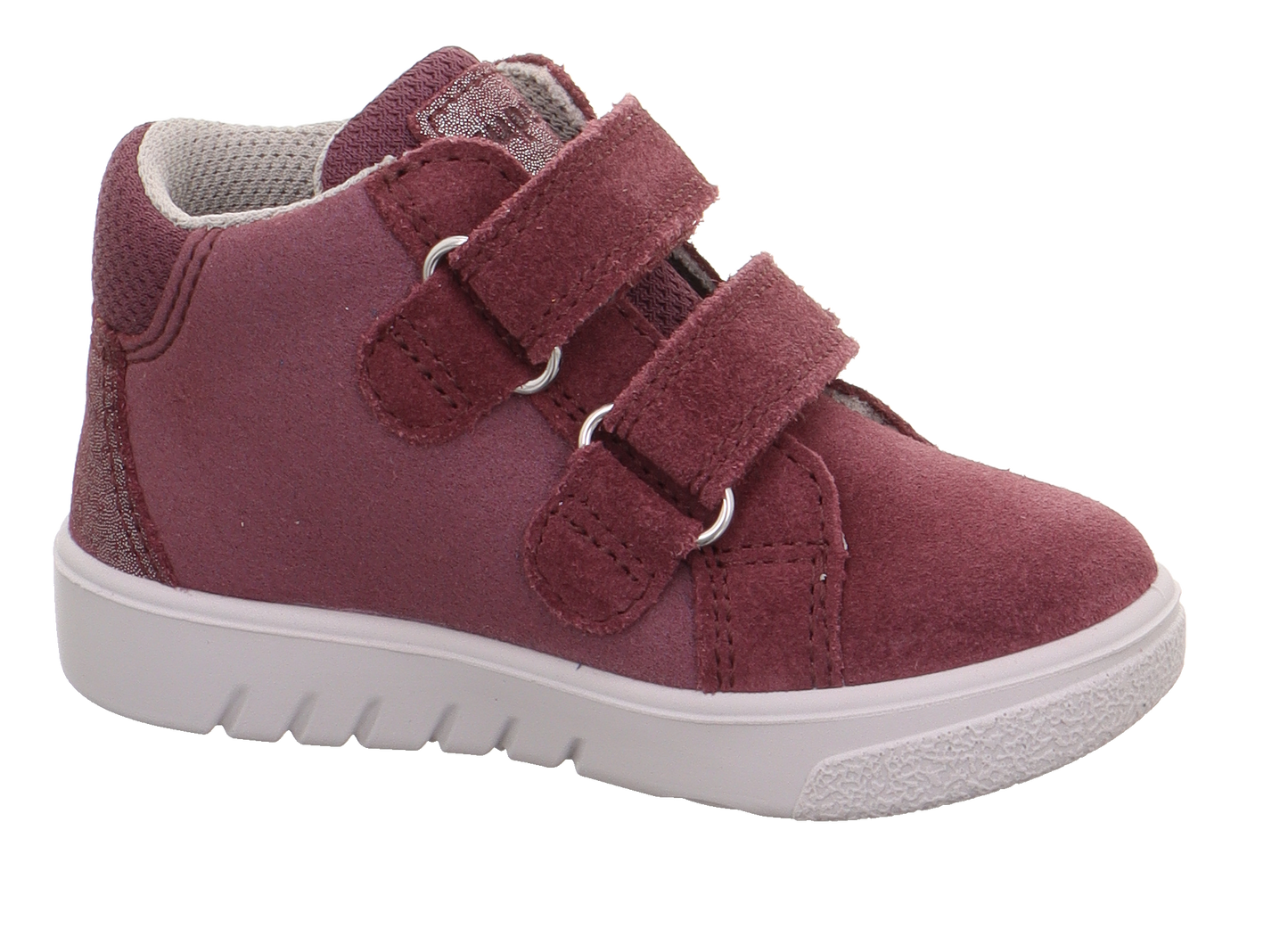 Supies 4S Burgundy Pink Heart Suede Boot