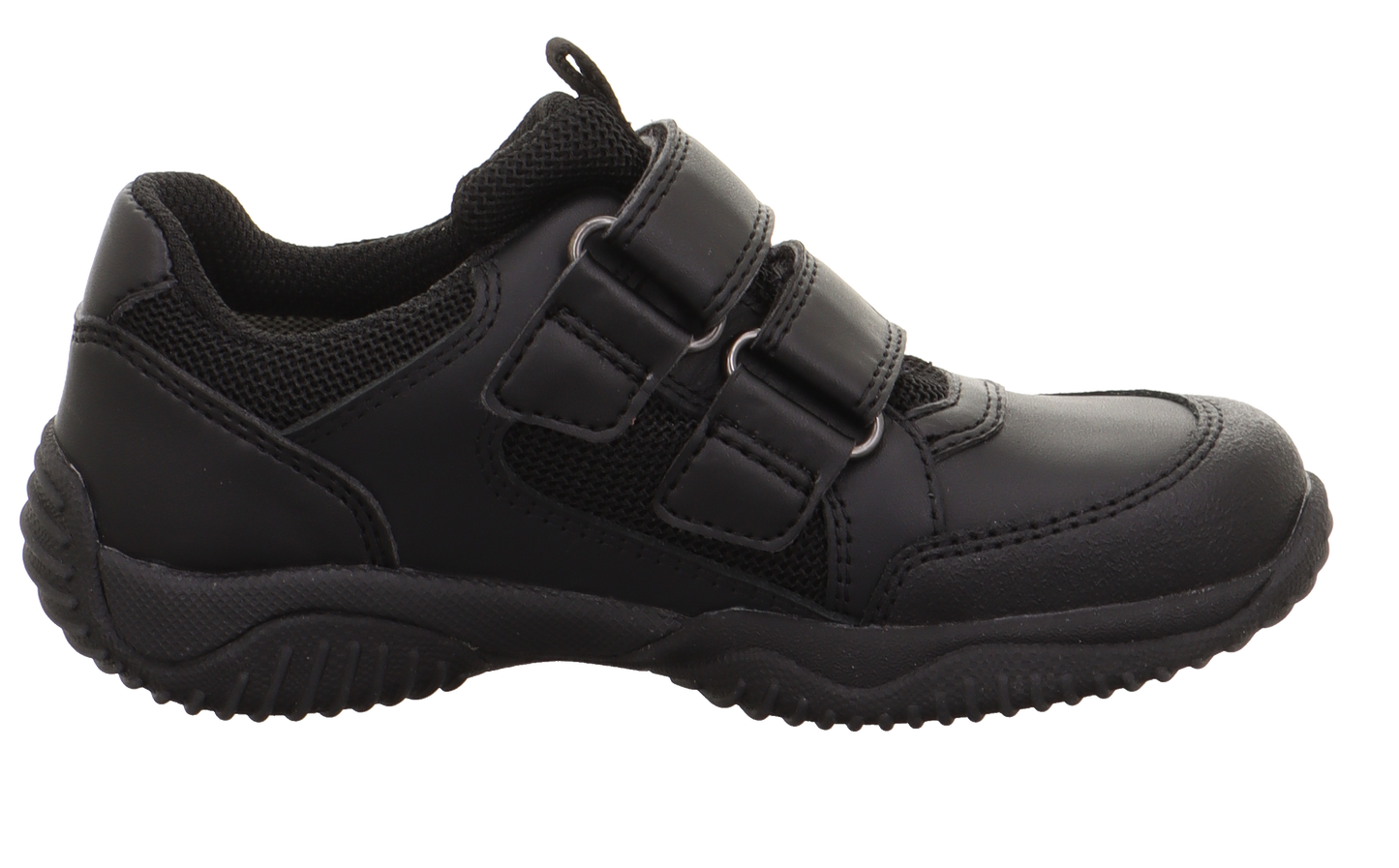Storm Boys Black Leather Gortex Waterproof School Shoe