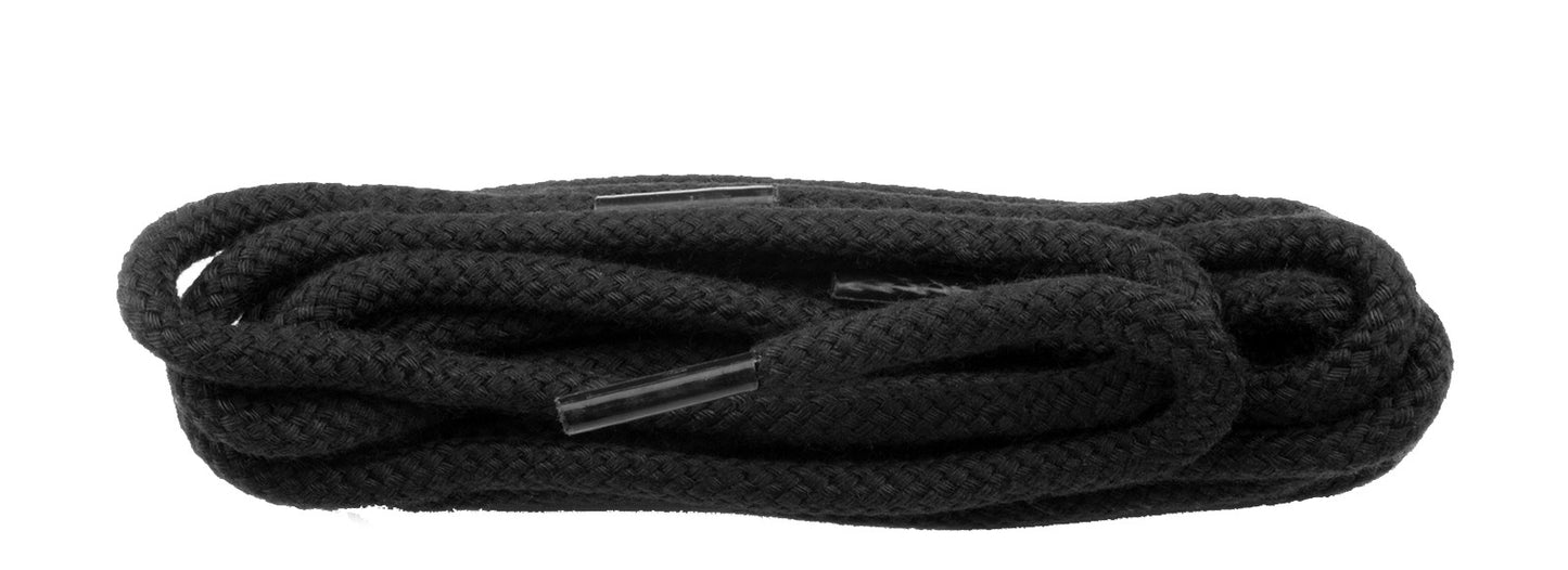 Chunky Black Cord Shoelace