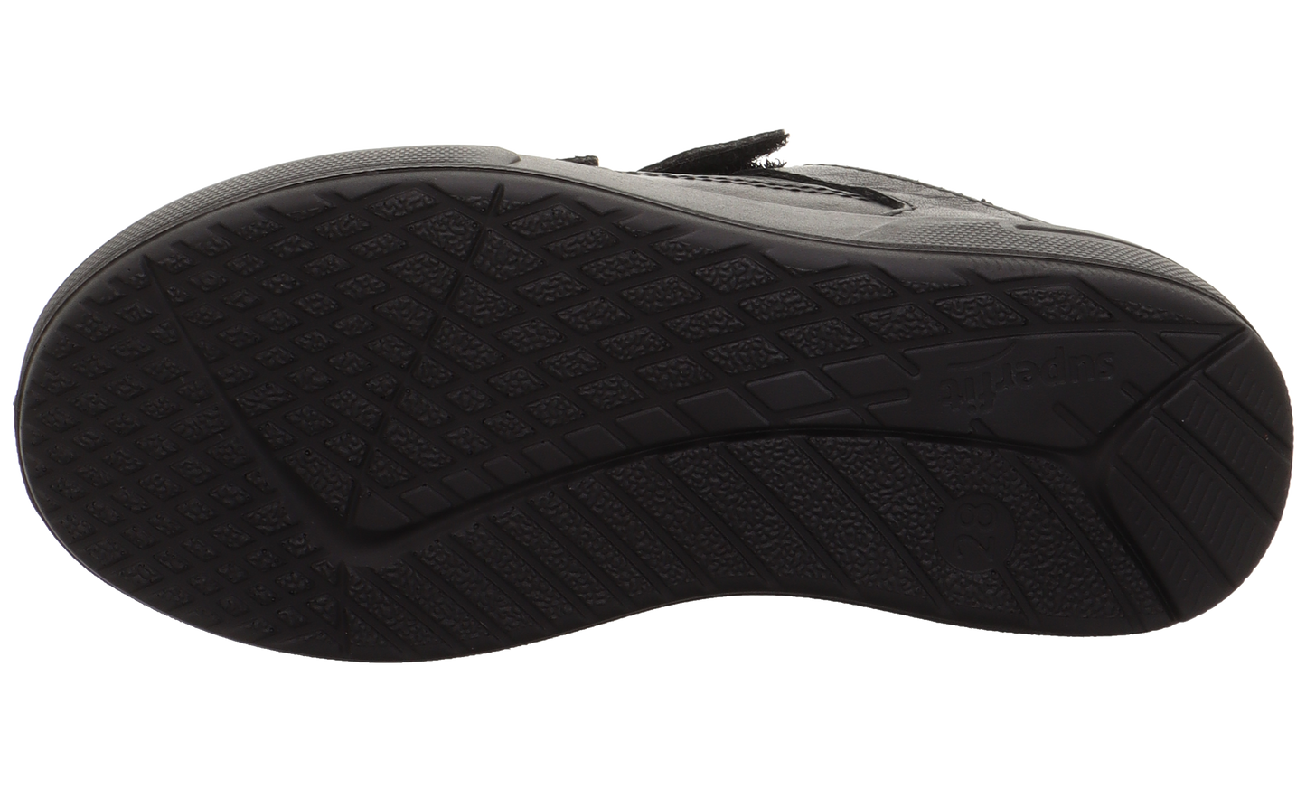 Maverick Black Leather Boys School Shoe
