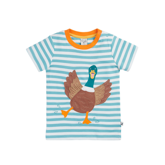 Sid T-Shirt Blue Stripe Duck
