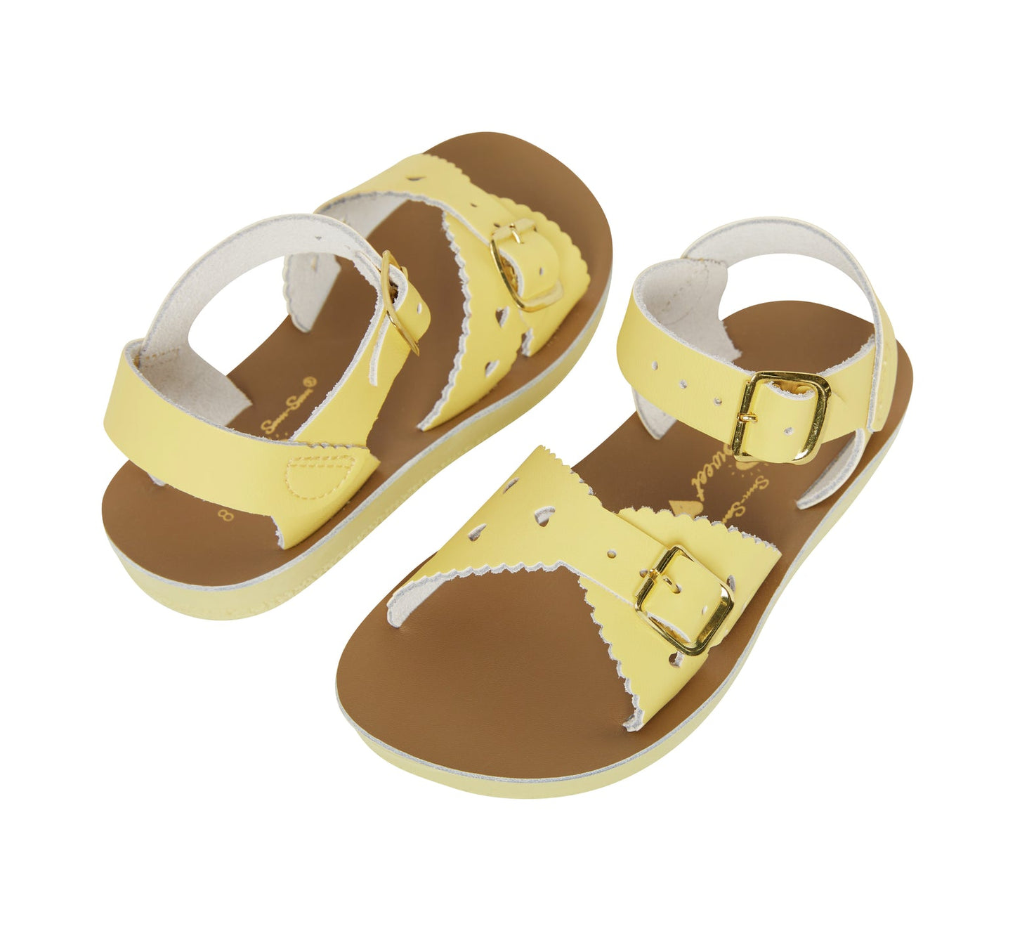 Sweetheart Butter Yellow Leather Kids Sandal