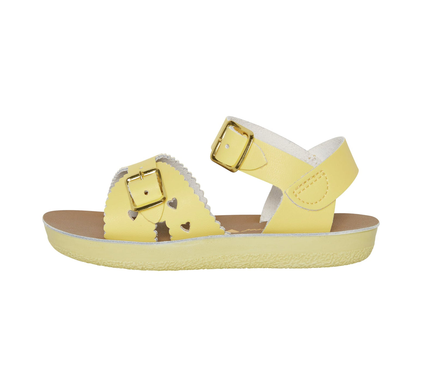 Sweetheart Butter Yellow Leather Kids Sandal