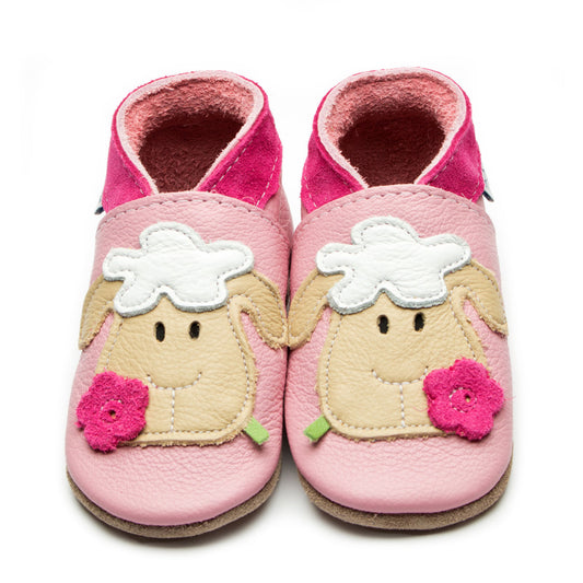 Baby Pink Sheep Leather Soft Soles