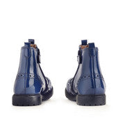 Chelsea French Navy Patent Boot