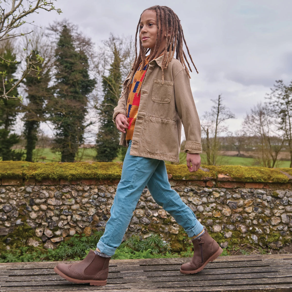 Brown Leather Chelsea Zipped Chelsea Boot