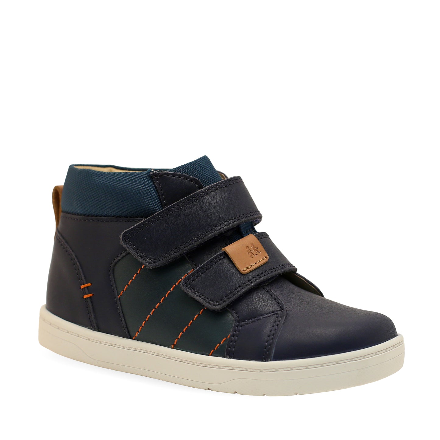Discover Navy and Dark Green Leather Boot