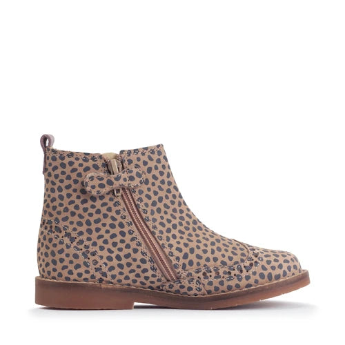 Bramble Taupe Splash Nubuk Zipped Chelsea Boot