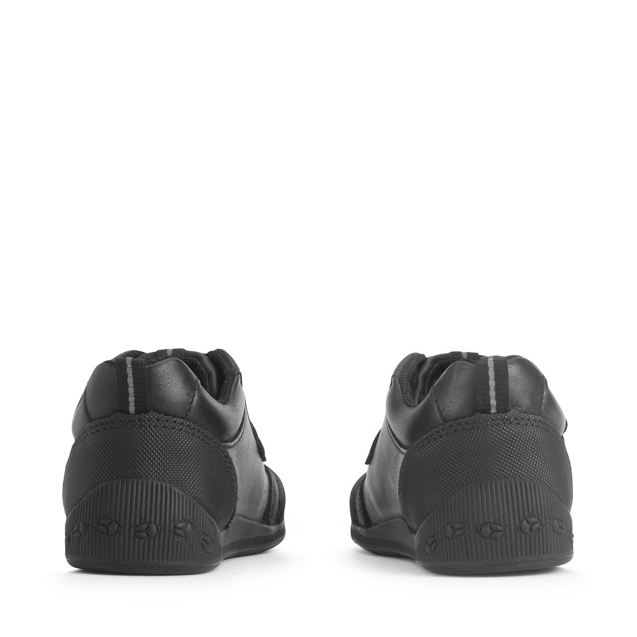 Hat Trick Black Leather Boys School Shoe