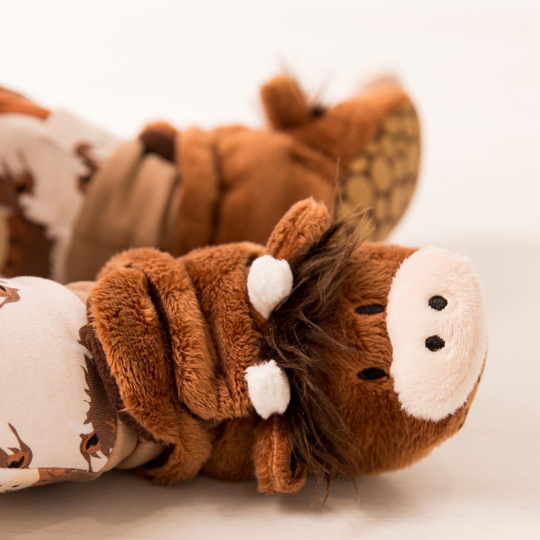 Neutral Hamish Highland Cow Booties
