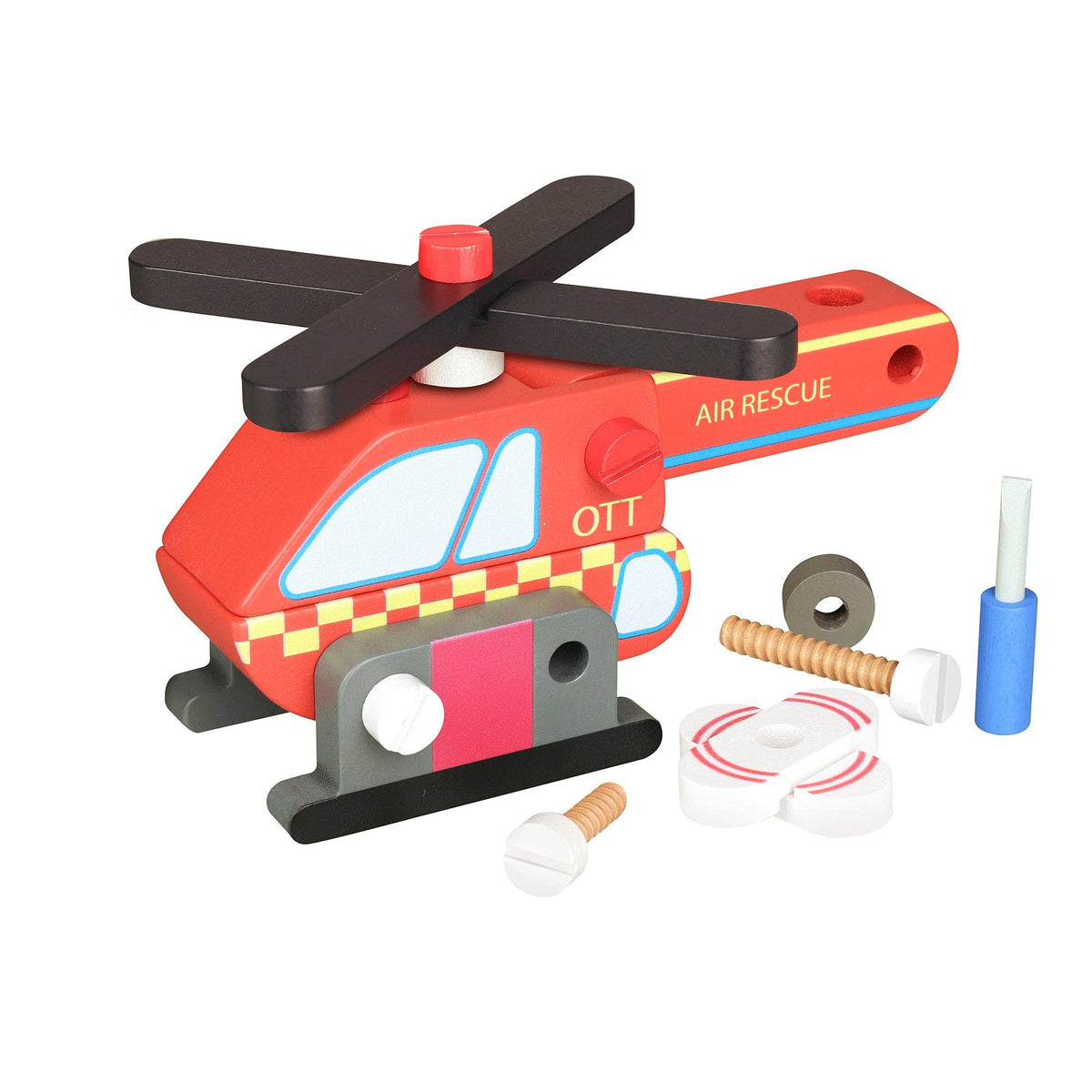 Buildable Wooden Helicopter