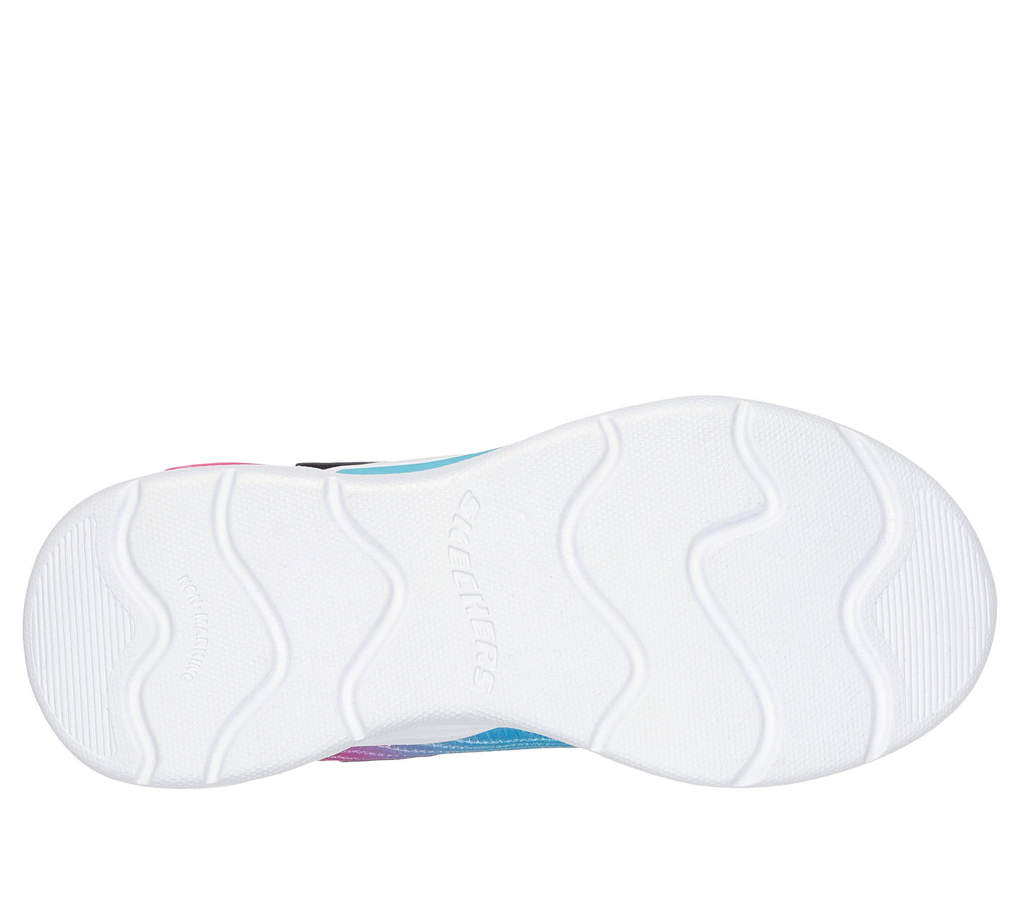 Wavy Beams Ombre Express Navy/Mint/Pink Light Up Girls Trainer