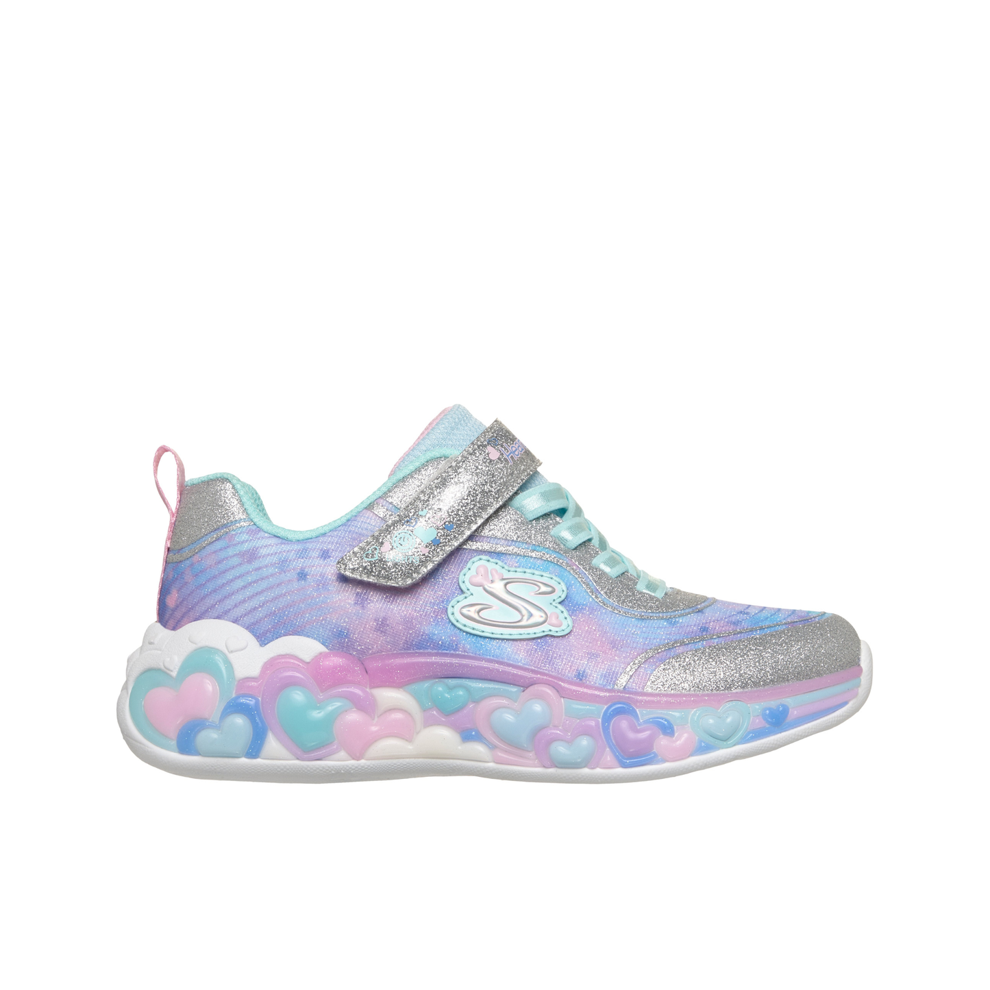 Eternal Hearts Lights Silver Multicolour Trainer