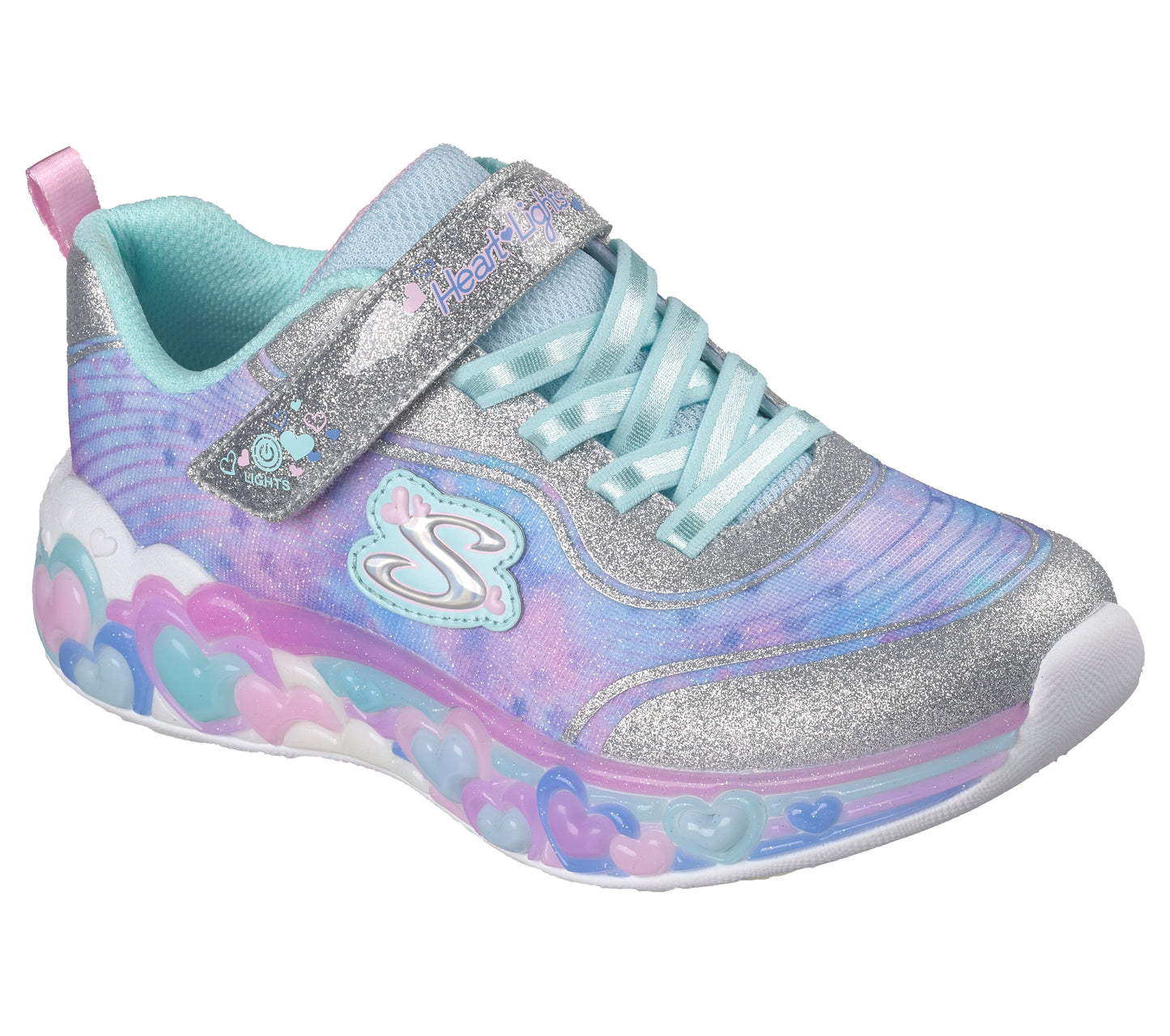 Eternal Hearts Lights Silver Multicolour Trainer