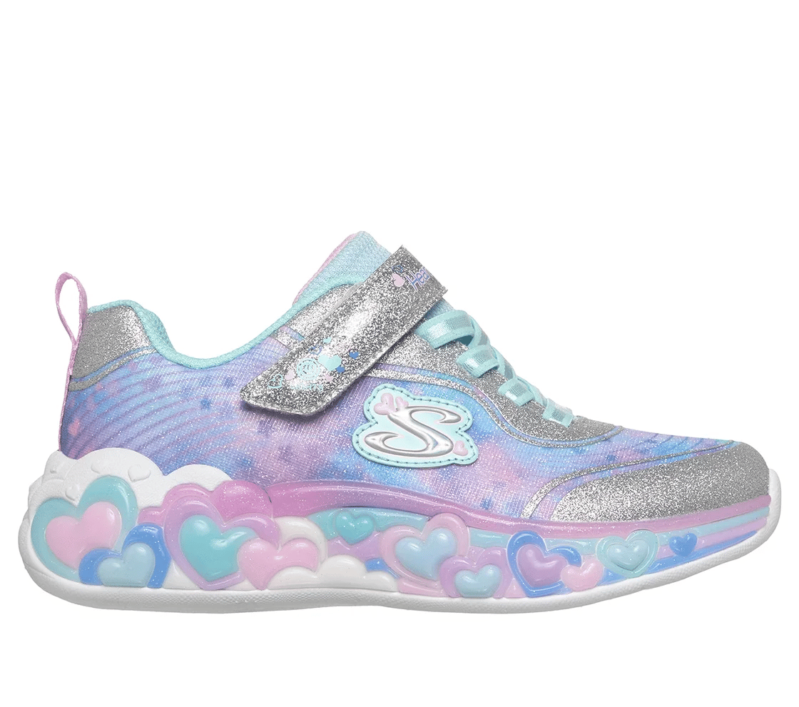 Eternal Hearts Lights Silver Multicolour Trainer
