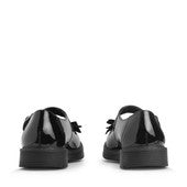 Empower Black Patent Leather Mary Jane Girls School Shoe With Bow