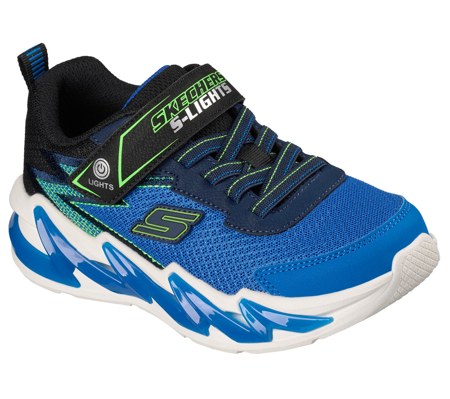 Light-Surge Blue Lime Light Up Trainer