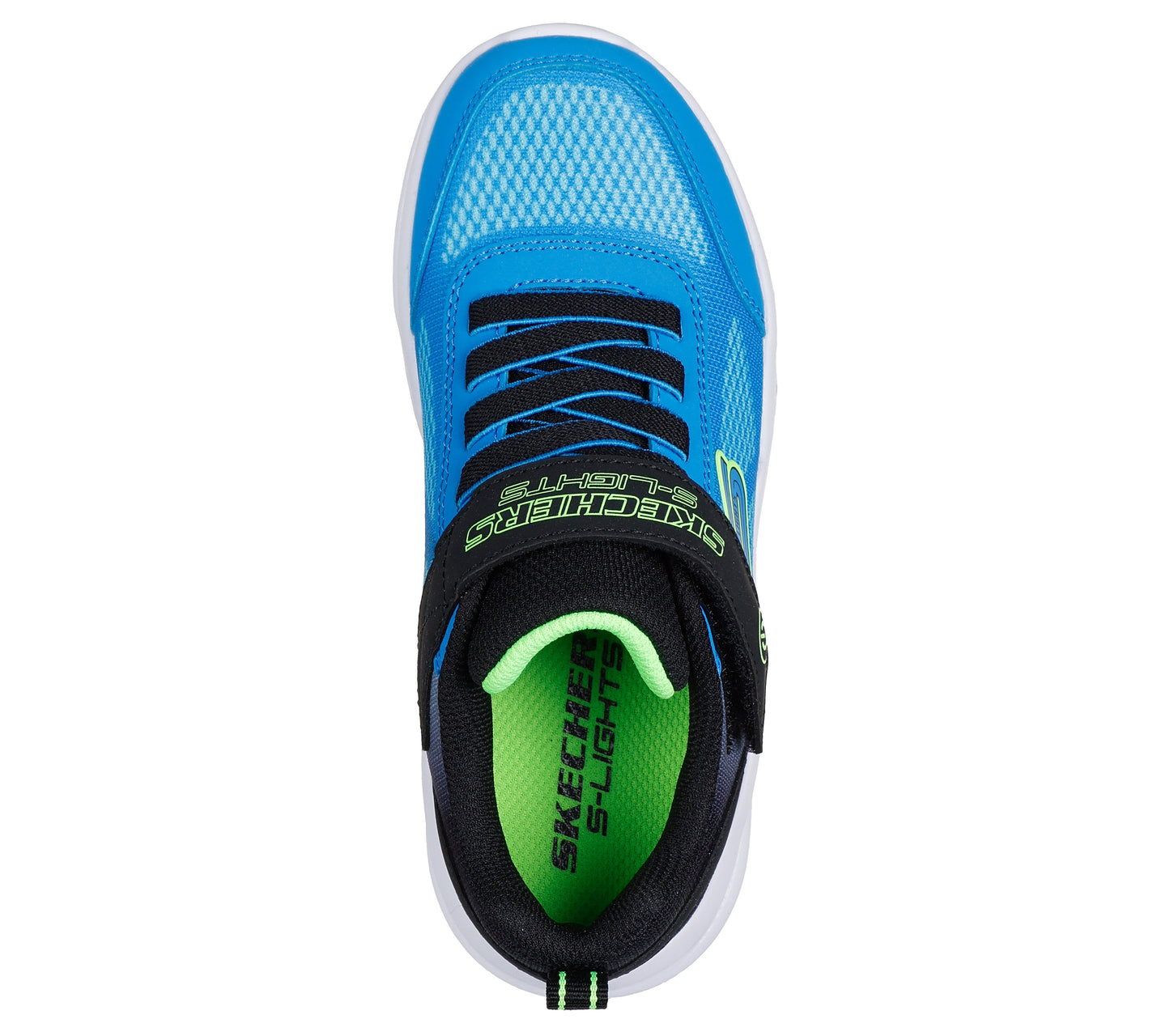 Meteor Lights Krendo Boys Black/Blue Light Up Trainer