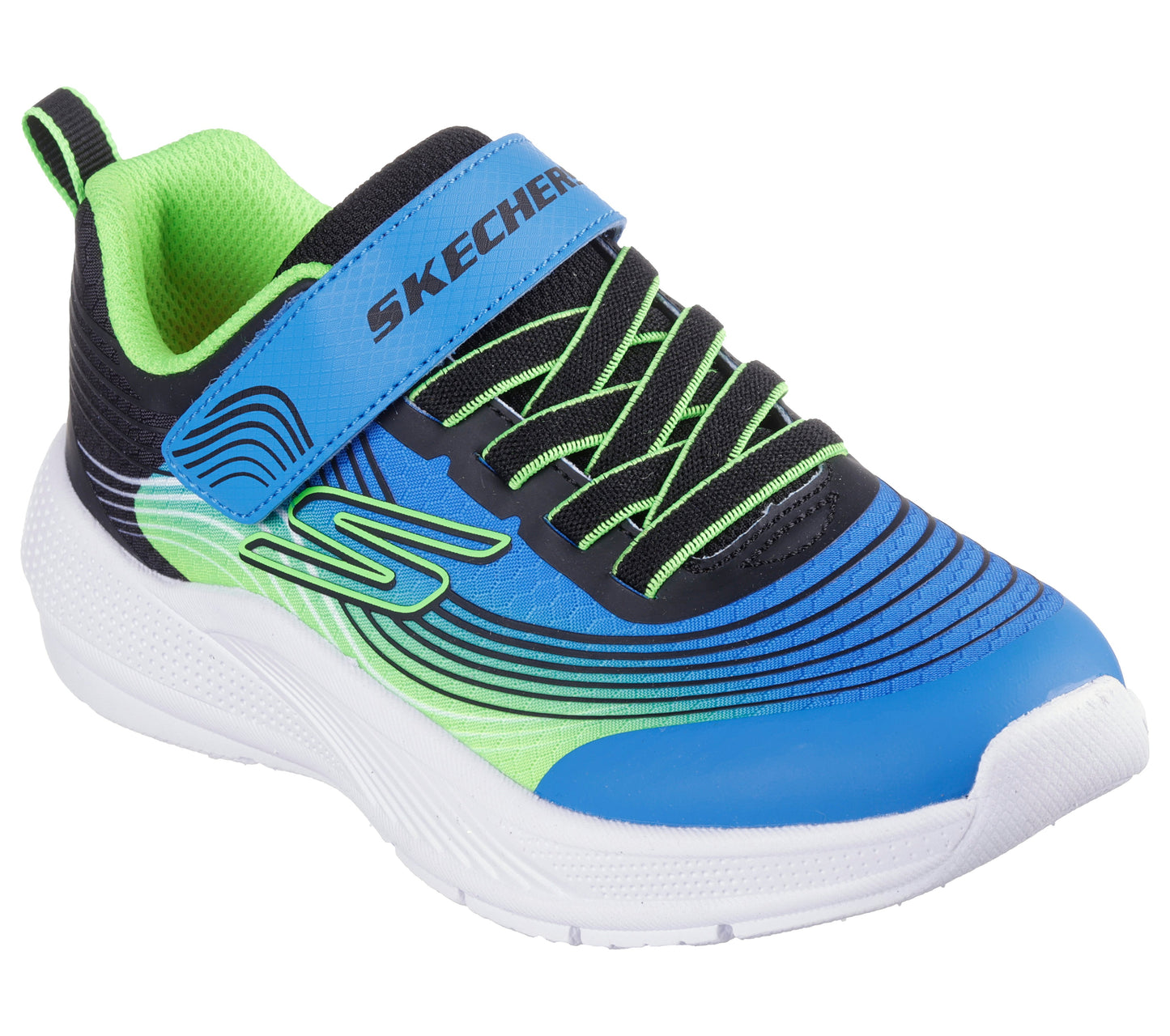 Microspec Advance Blue/Lime Boys Trainer