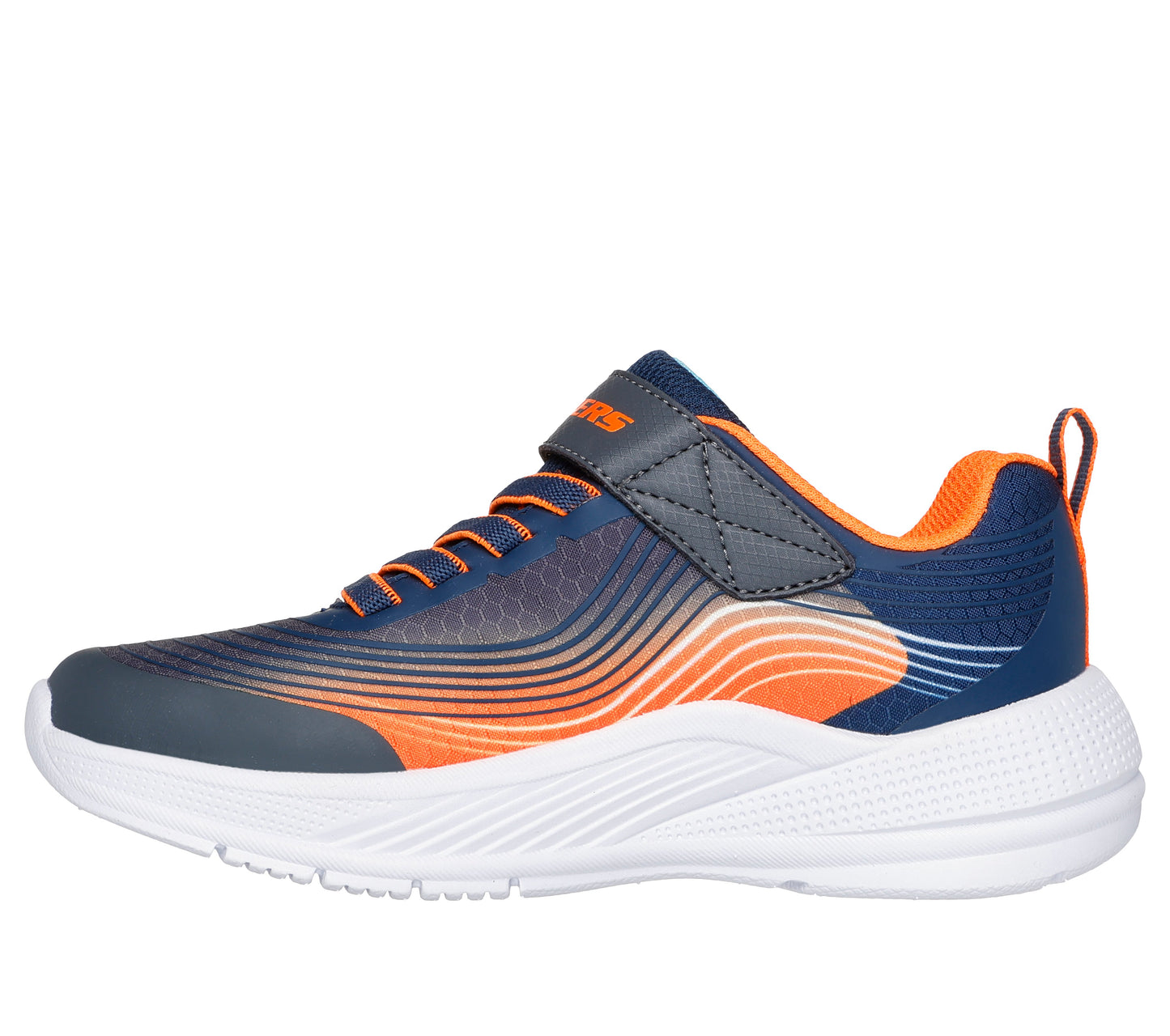 Microspec Advance Navy Orange Boys Trainer