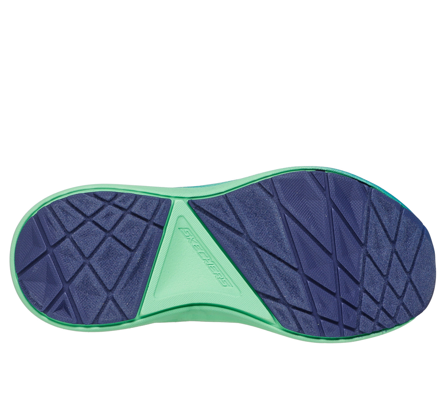 Max Cushioning Ascender Stable Pace Blue Lime Lace Up Trainer