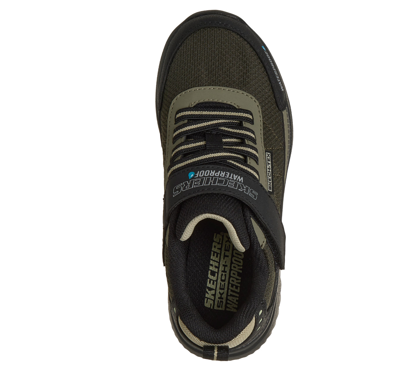Bounder Pro-Aqua Step Black Olive Waterproof Trainer