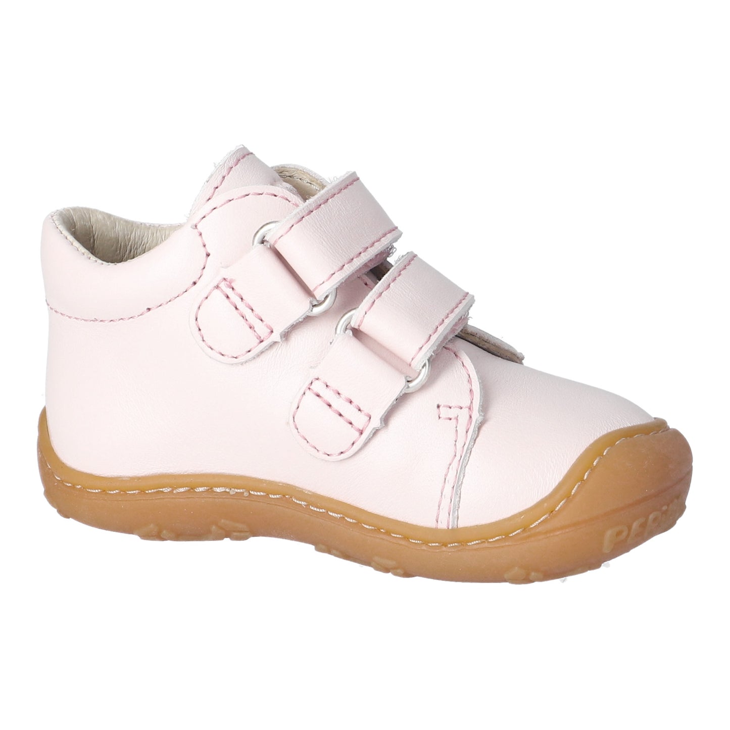 Chrisy Pale Pink Leather Soft Sole First Shoe