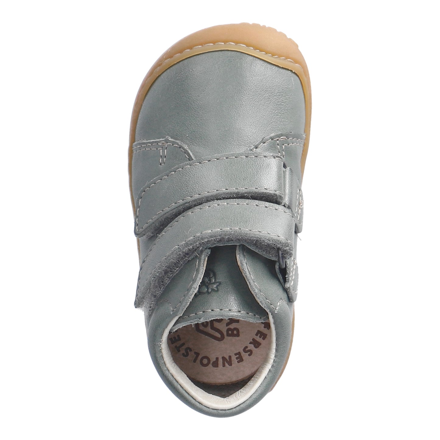 Chrisy Sage Leather Soft Sole First Shoe