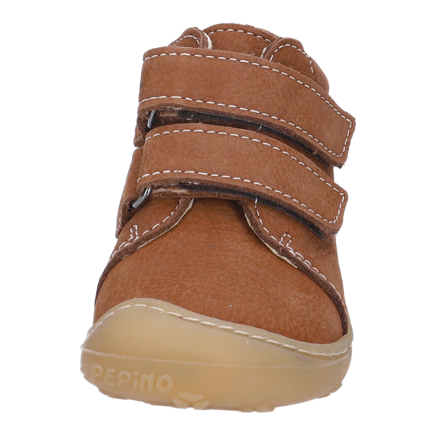 Chrisy Curry Brown Nubuk Leather Soft Sole First Shoe