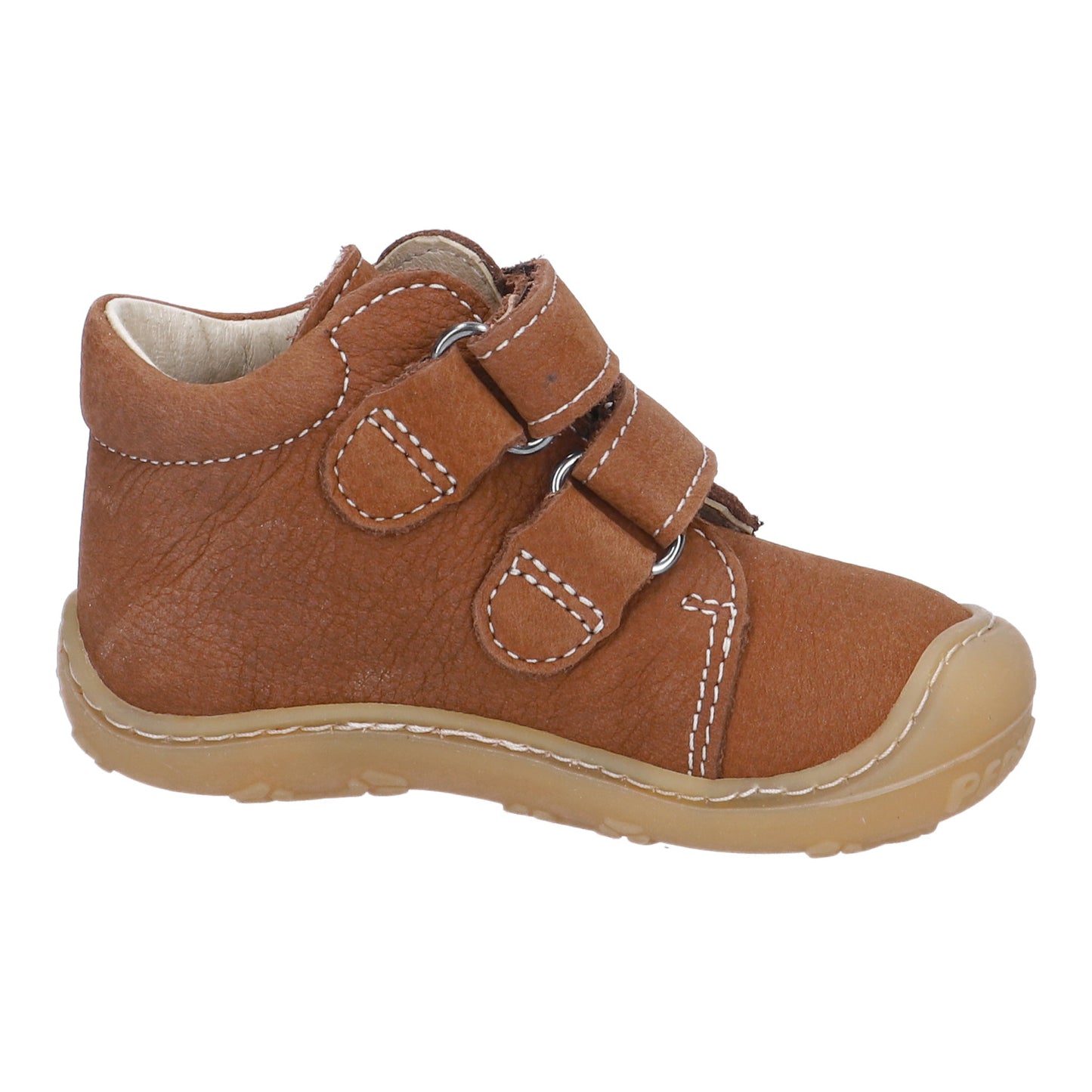 Chrisy Curry Brown Nubuk Leather Soft Sole First Shoe