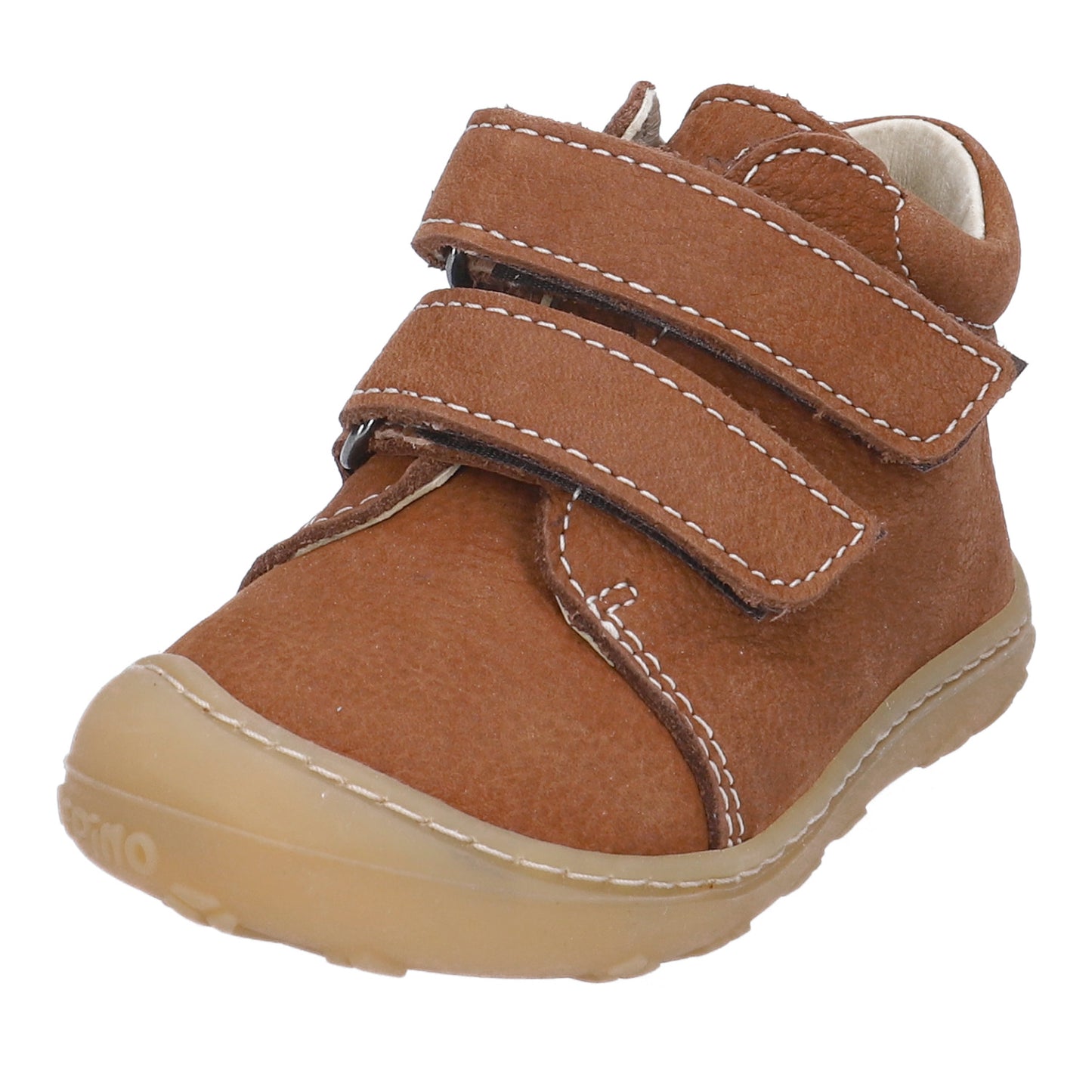 Chrisy Curry Brown Nubuk Leather Soft Sole First Shoe