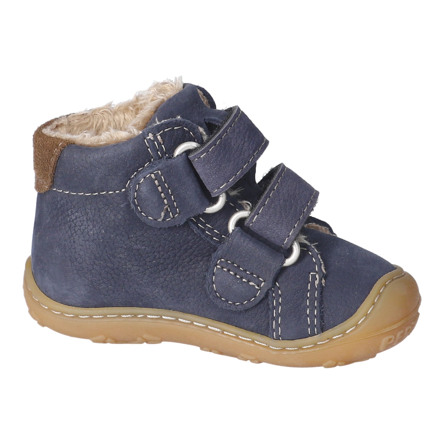 Gedo Warm Lined Navy Nubuk Leather Boot