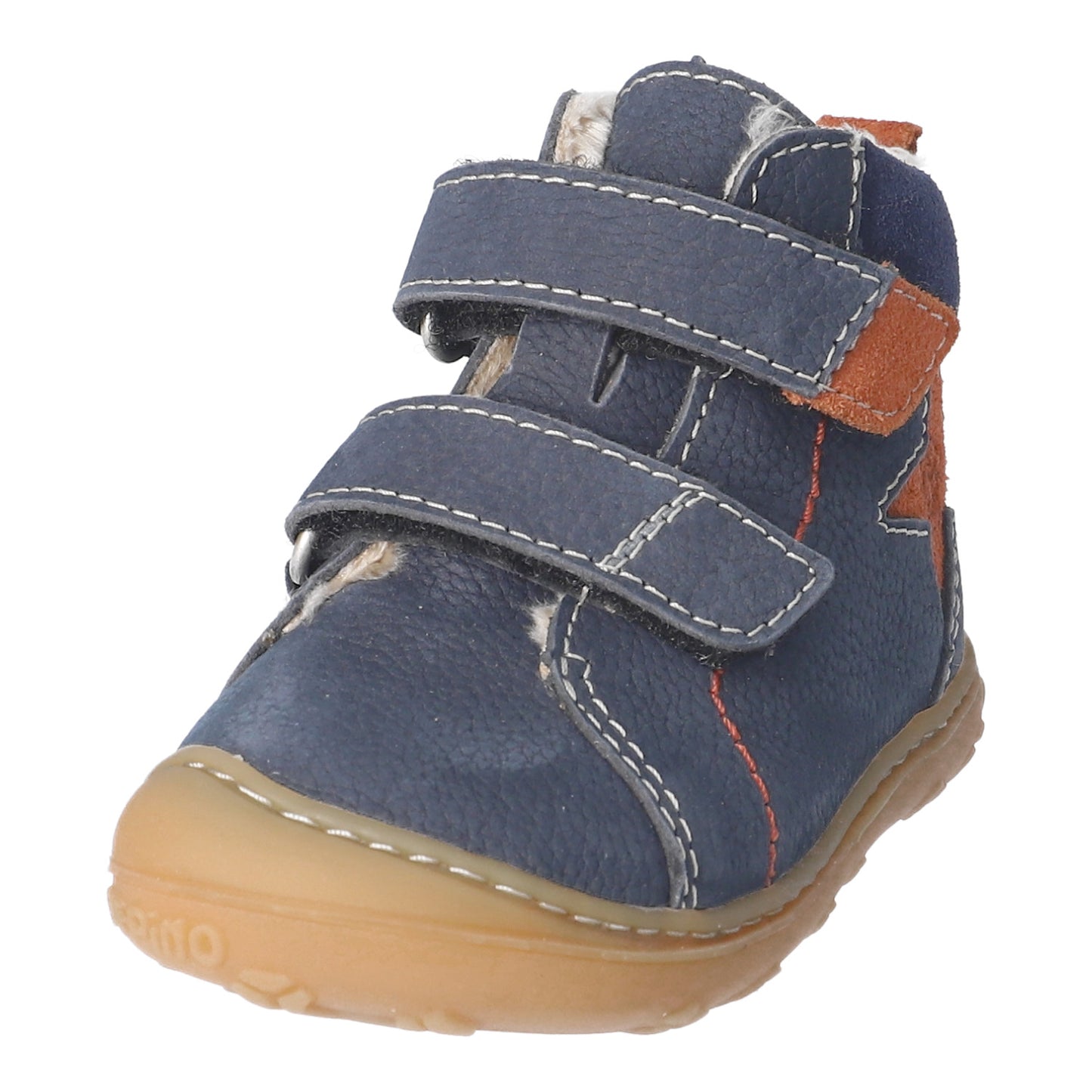 Gino Navy/Rust Warm Lined Boot