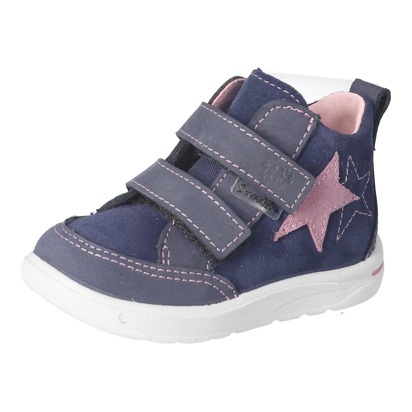 Liam Navy Pink Nubuk Leather Waterproof Boot